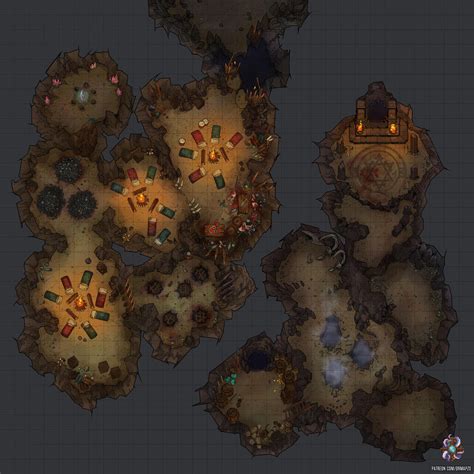 Goblin Cave Battle Map 32x32