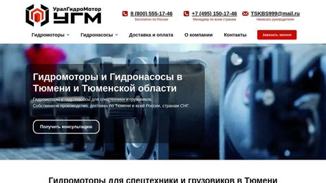 Гидромоторы и Гидронасосы купить в Тюмени от производителя с доставкой ...