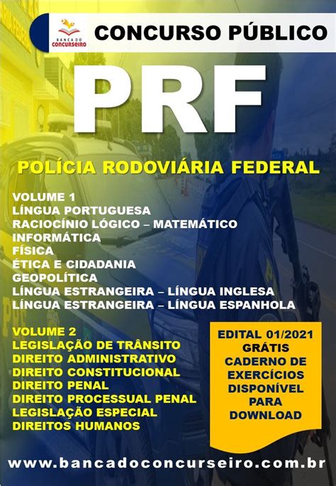 Banca Do Concurseiro Apostila Prf 2021 Policial Rodoviária Federal