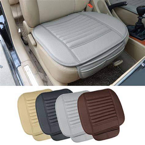 Car Front Seat Cover Breathable Pu Leather Auto Seat Cushion Mat Anti