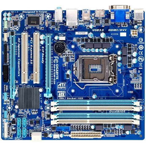 Gigabyte GA-B75M-D3H Intel B75 So.1155 Dual Channel DDR3 mATX Bulk ...