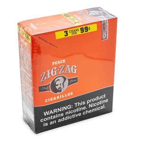 Zig Zag Cigarillo Peach Blue Sky Sales