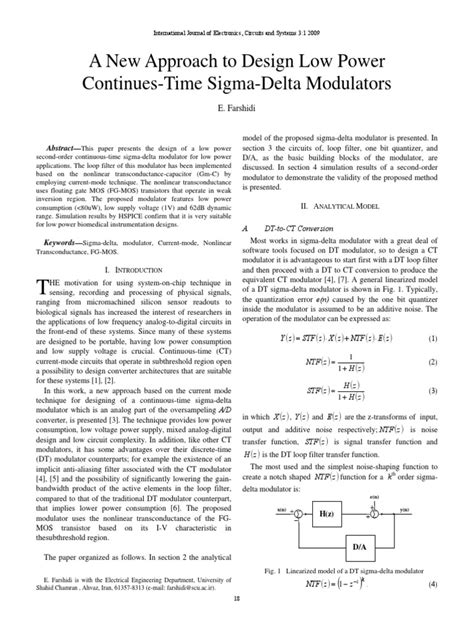 A New Approach To Design Low Power Pdf Signal To Noise Ratio