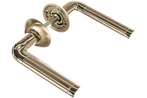 Дверная ручка (никель матовый/никель блестящий) PUERTO AL 503-08 SN/NP ...