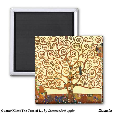 Gustav Klimt The Tree Of Life Fine Art Magnet Zazzle Gustav Klimt