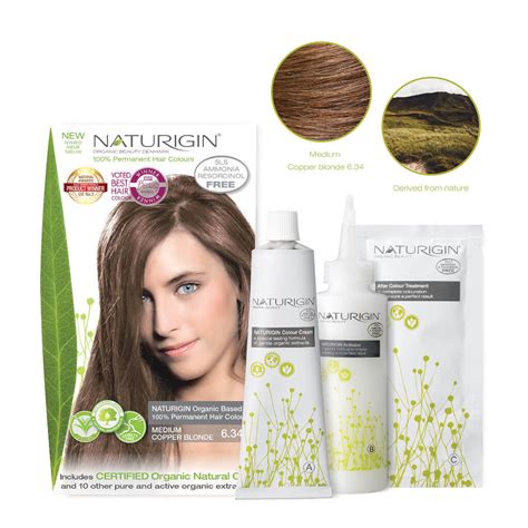 Naturigin Permanent Hair Colour Medium Copper Blonde Salwaz Beauty Salon