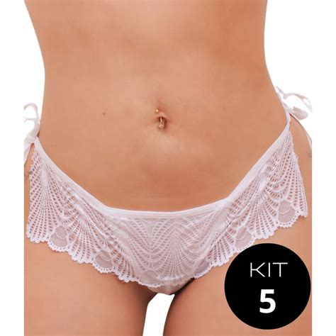 Kit 5 Calcinha Pérolas Estimulantes Tailandesa de Amarrar Sex Shop