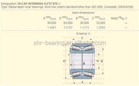 city front wheel bearing 46T080604 KOYO HI-CAP 46T080604-1LFTCS76 90369 ...