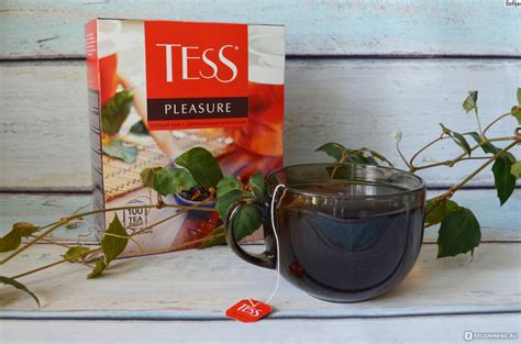 Черный чай Tess с шиповником и яблоком - «Огромная коробка вкусного ...