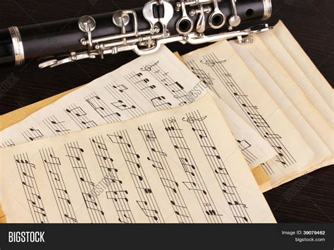 musical notes clarinet image photo  trial bigstock