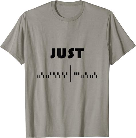 Amazon Just Fuck Off Morse Code T Shirt Clothing