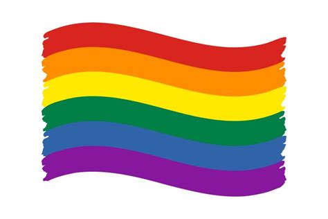 Gay Pride Waving Flag Grunge Royalty Free Vector Image