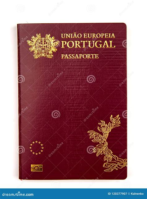 The Portuguese Passport Isolated on White Background Editorial