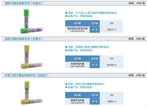 生物指示剂 干式自含式 温州维科生物实验设备有限公司