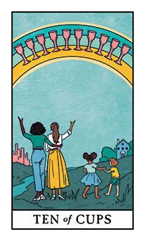 ten  cups tarot card meanings tarotcom witches tarot deck witch