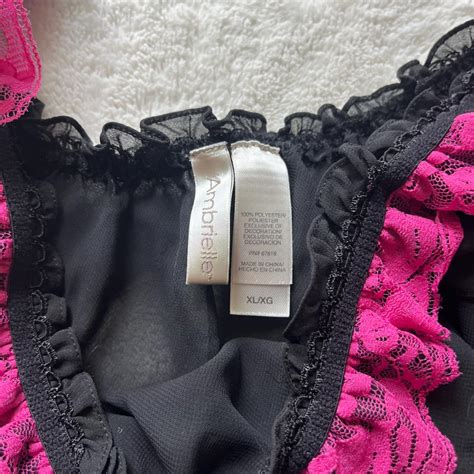Black And Pink Babydoll Lingerie Dress Adorable Depop