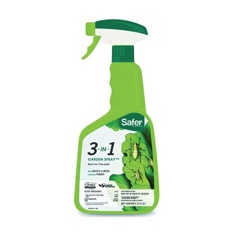 Safer 5452 6 Garden Spray Liquid 32 Oz Bottle