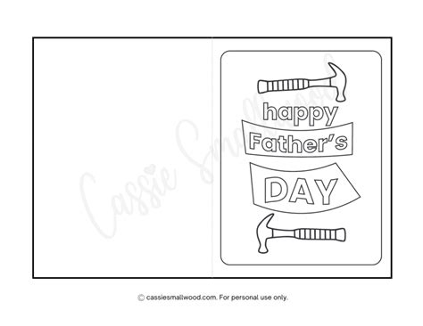 Happy Fathers Day Card Printable Free Printable A Z