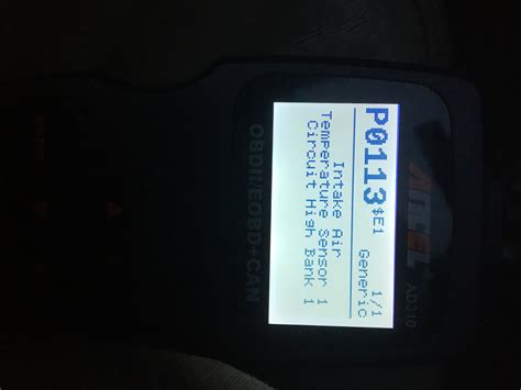 P0113 Check Engine Code Subaru Outback Forums
