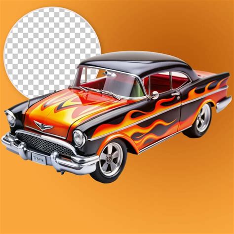 Premium PSD 57 Chevy Hot Wheels Flames