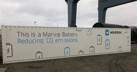 Maersk puts a giant battery on a container ship to improve efficiency