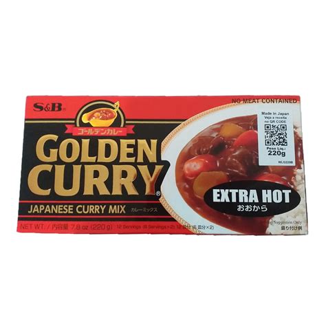 Tempero Golden Curry Kare Japonês Extra Hot Ookara S B g Ayame
