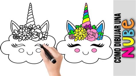 Como Dibujar Una Nube Unicornio Paso A Paso Imagenes Para Dibujar