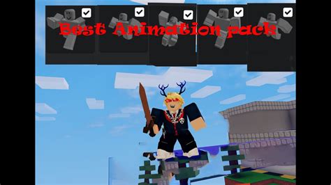 The Best Animation Combo In Roblox Bedwars Youtube