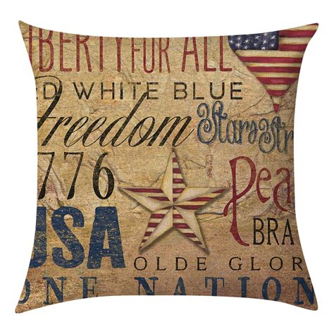 Chaoliuy Th Of July Pillow Covers Outdoor Pillows Covers Independence