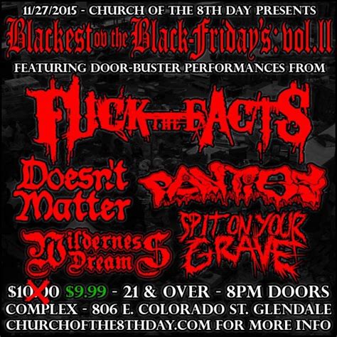Canadian Grindcore Veterans Fuck The Facts Destroy Glendale On Black Friday Metal Assault Gig