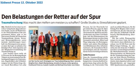 Den Belastungen Der Retter Auf Der Spur Deutsche Traumastiftung