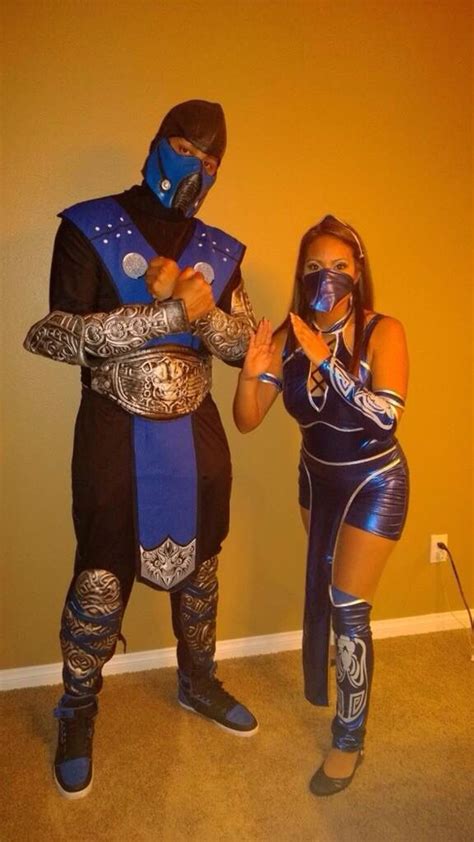 Mortal Kombat Couples Costumes Sub-Zero and Kitana