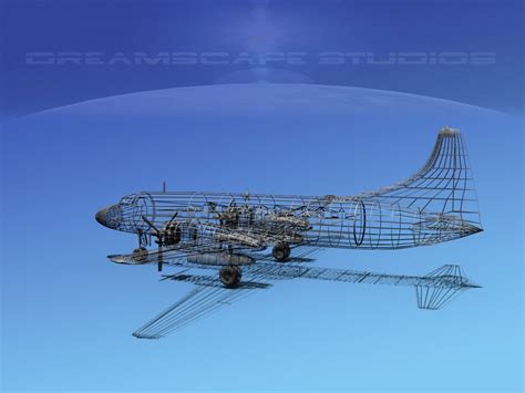 Convair Cv 340 United Airlines 3d Model 89 3ds Unknown Dwg Dxf
