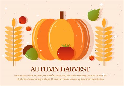 Autumn Harvest Vector Illustration 124425 Vector Art at Vecteezy