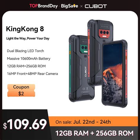 Cubot Kingkong Waterproof Rugged Smartphone Android Gb Ram Gb