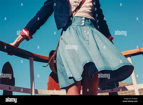 Wind Blowing Skirt Hi Res Stock Photography And Images Alamy