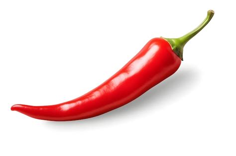 Red Hot Chili Pepper Aislado Y Fondo Blanco Foto Premium