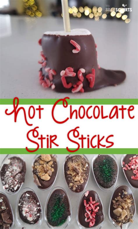 Three Easy Steps To Making Hot Chocolate Stir Sticks My Silly Squirts