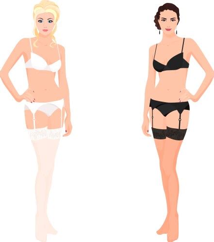 Woman In Sexy Lingerie Royalty Free Vector Image