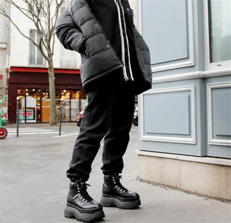 Giày Naked Wolfe Spike Black Leather Authentic Shoes