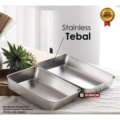 Jual Nampan Stainless Tray 35x30 30x25 25x20 Tebal Multifungsi Tempat