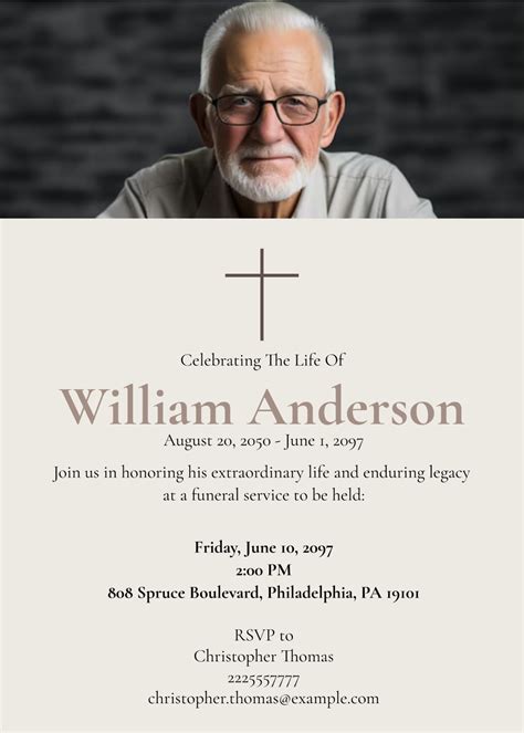 FREE Funeral Invitation Templates Communication Funeral Invitation
