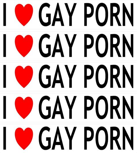 I Love Gay Porn PACK Car Bumper Laptop Window Decal Sticker Baked Bean Store