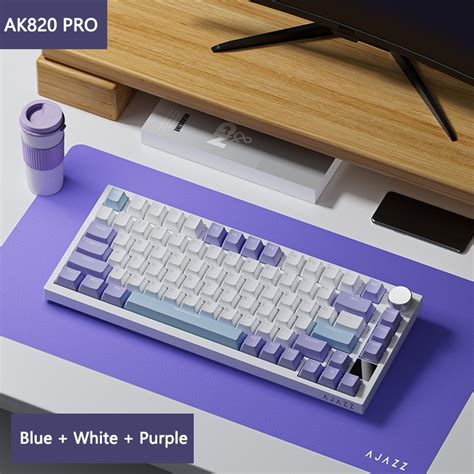 Ajazz Ak Wireless Mechanical Keyboard Bluetooth Tri Modecustomized Full Key Hot Swap Shopee