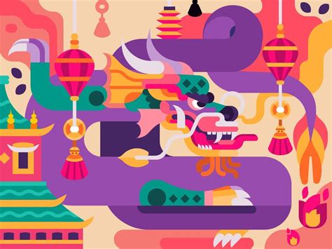 Flying Chinese Dragon | Dragon illustration, Chinese dragon, Painting kits