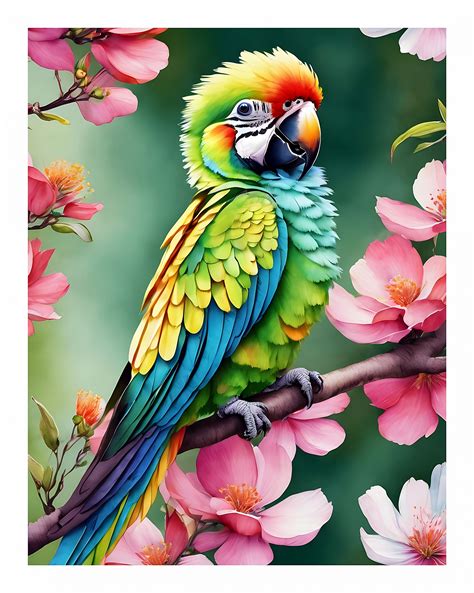 parrot tropical exotic bird  stock photo public domain pictures