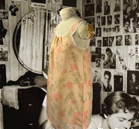 Vintage 1960s Sears Lingerie Set Nightgown And Match Gem