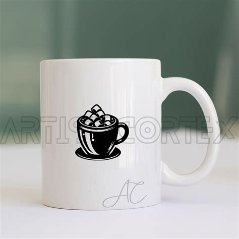 Hot Chocolate Svg Bundle Hot Cocoa Png Cocoa Clipart Hand Etsy