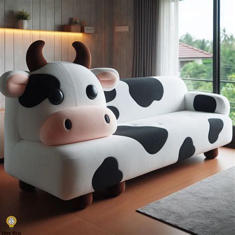 Cow Shaped Sofa Evolution Design Appeal And Practicality Idea Arts