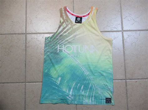 Hot Tuna Hot Tuna Yellow Green White Sleeveless Gem